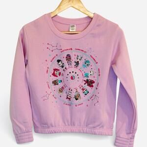 LOL Surprise Pink Lavender Zodiac Sweatshirt Girls L PLUS NWT‎ Astrology